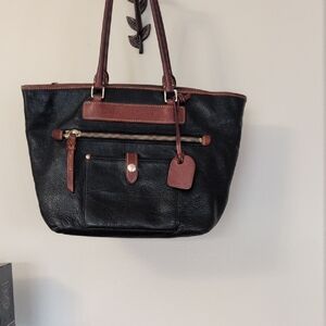 Dooney & Bourke Black and Brown Tote Bag